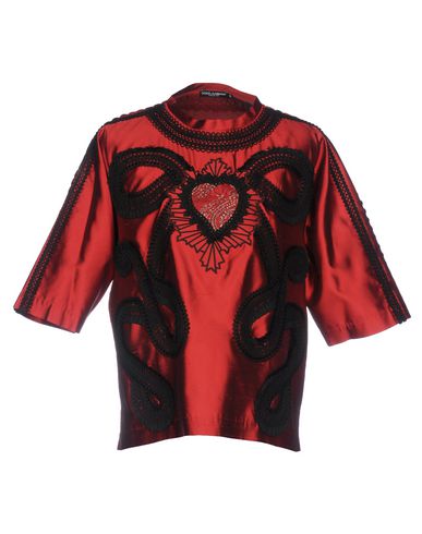 Dolce & Gabbana Man T-shirt Red Size 36 Silk
