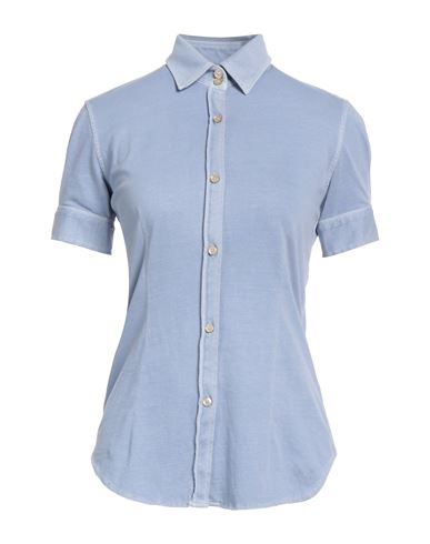 Circolo 1901 Woman Shirt Light Blue Size Xxl Cotton
