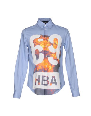 HBA  HOOD BY AIR Hba Hood By Air Man Shirt Sky blue Size M Cotton