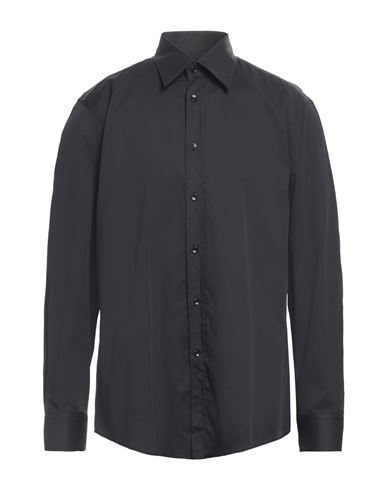 Shop Versace Collection Man Shirt Black Size 17 Cotton