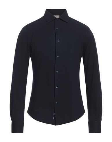 Man Shirt Black Size 16 Cotton, Polyamide, Elastane