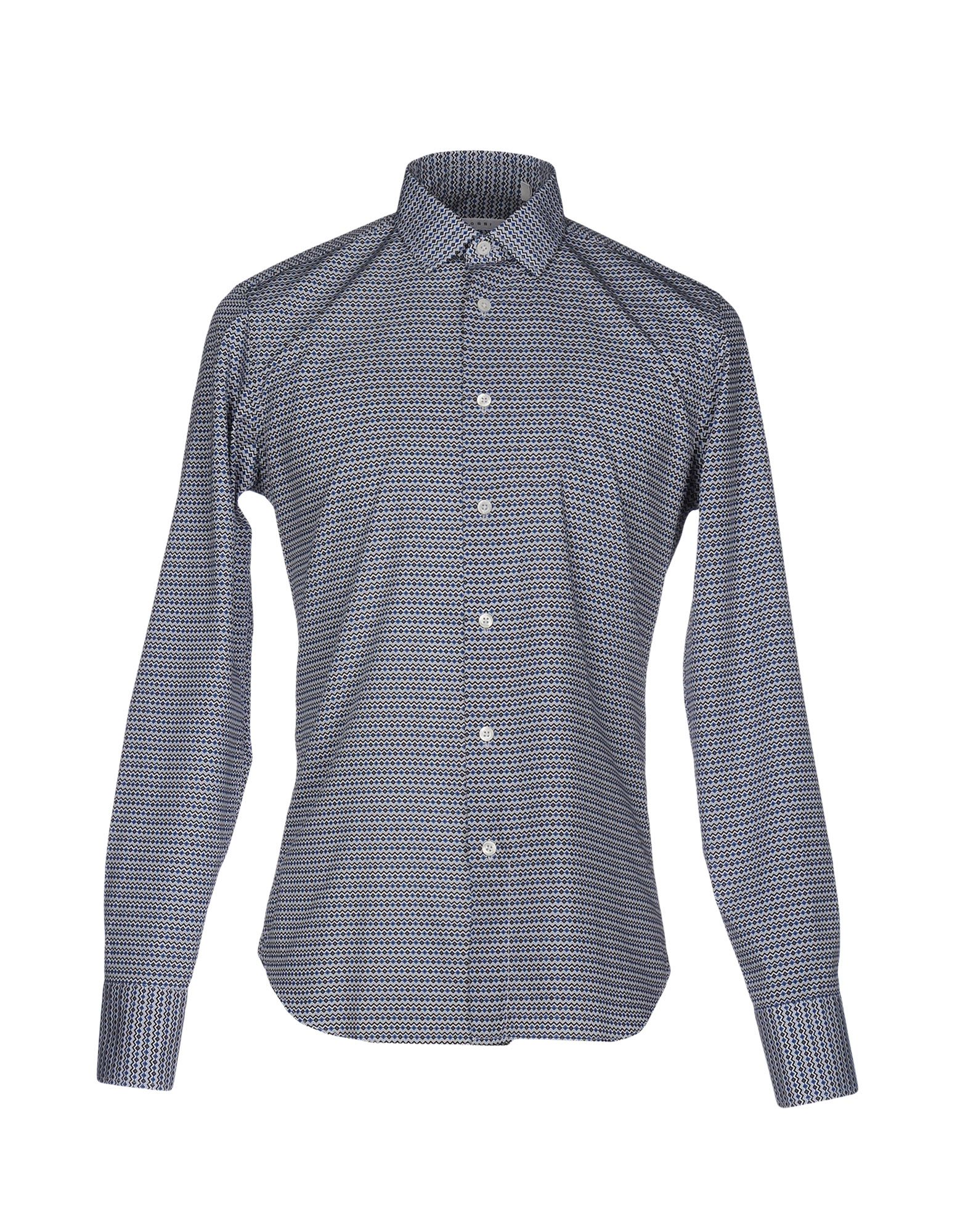 Shop Rossi Man Shirt Blue Size 15 ½ Cotton