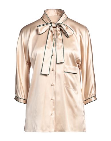 Dolce & Gabbana Woman Shirt Beige Size 8 Silk