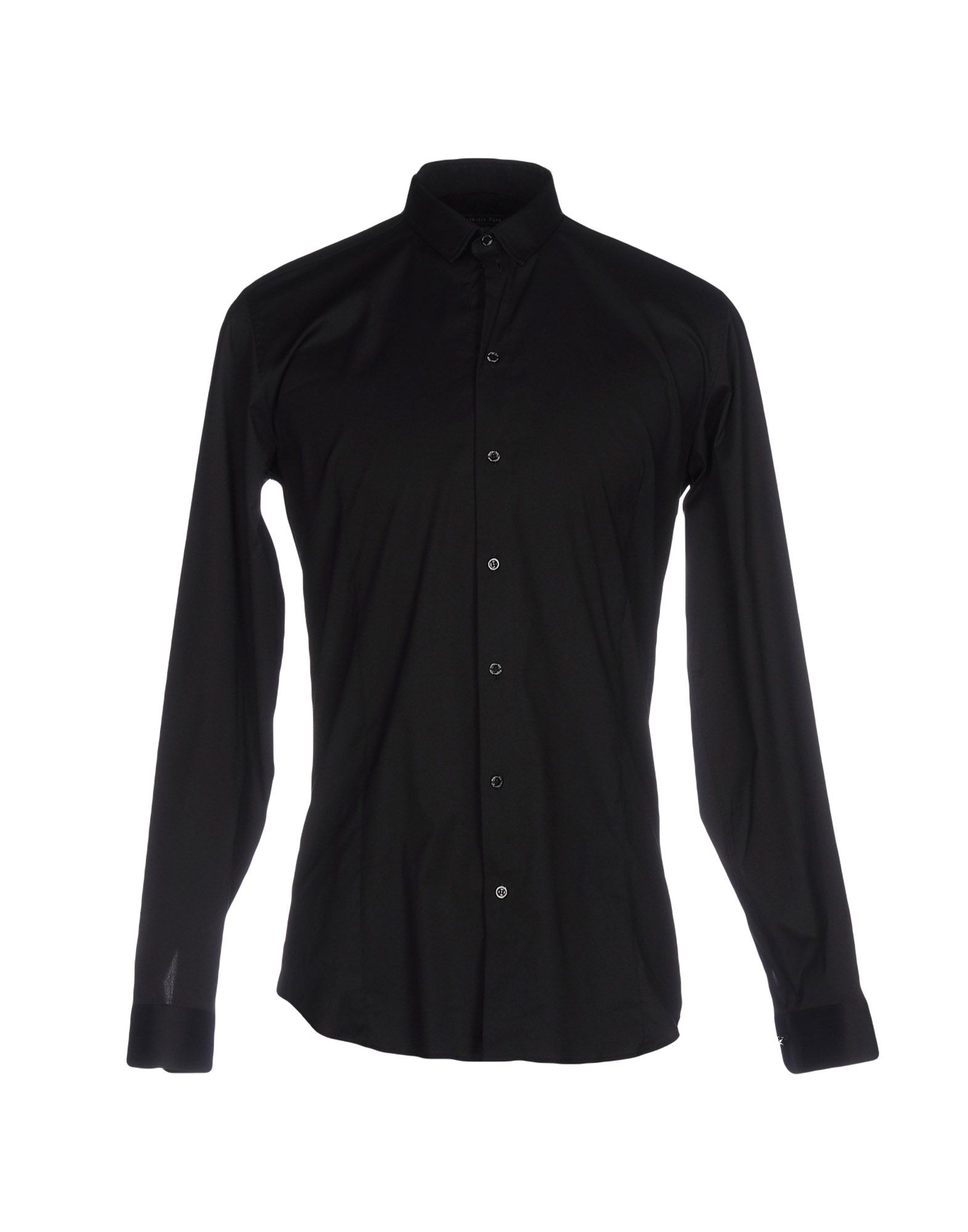 Patrizia Pepe Man Shirt Black Size 38 Cotton In Black