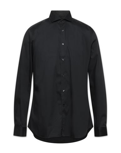 Man Shirt Black Size 16 ½ Cotton, Polyamide, Elastane