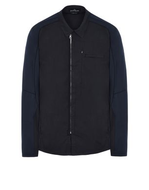 Stone island zip store shirt