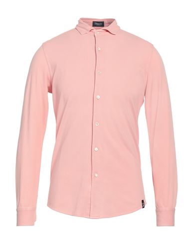 Drumohr Man Shirt Light Pink Size S Cotton