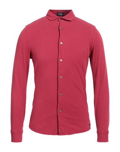 Drumohr Man Shirt Garnet Size Xs Cotton In Neutral
