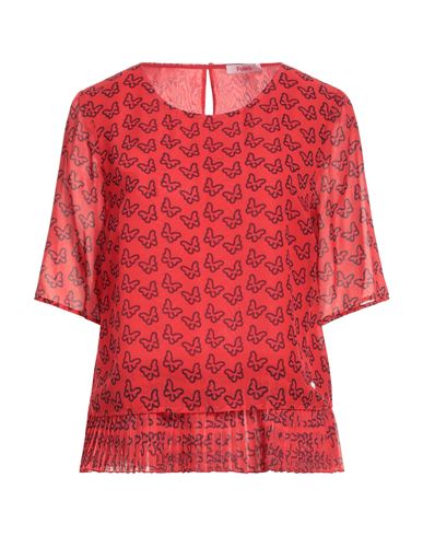 Woman Top Red Size 4 Polyester