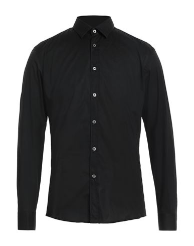 Man Shirt Black Size 15 ¾ Cotton, Polyamide, Elastane