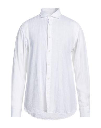 Bastoncino Man Shirt Off White Size 17 ½ Linen