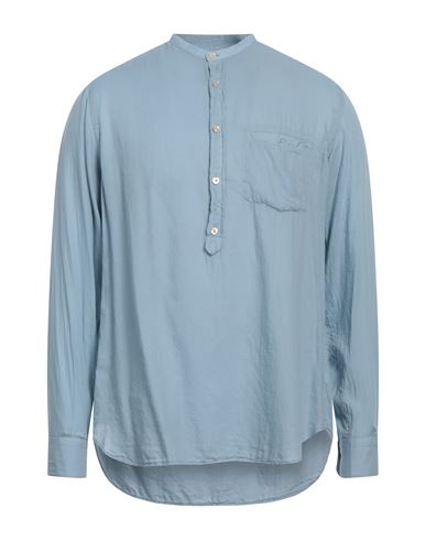 Man Shirt Sky blue Size 16 Cotton