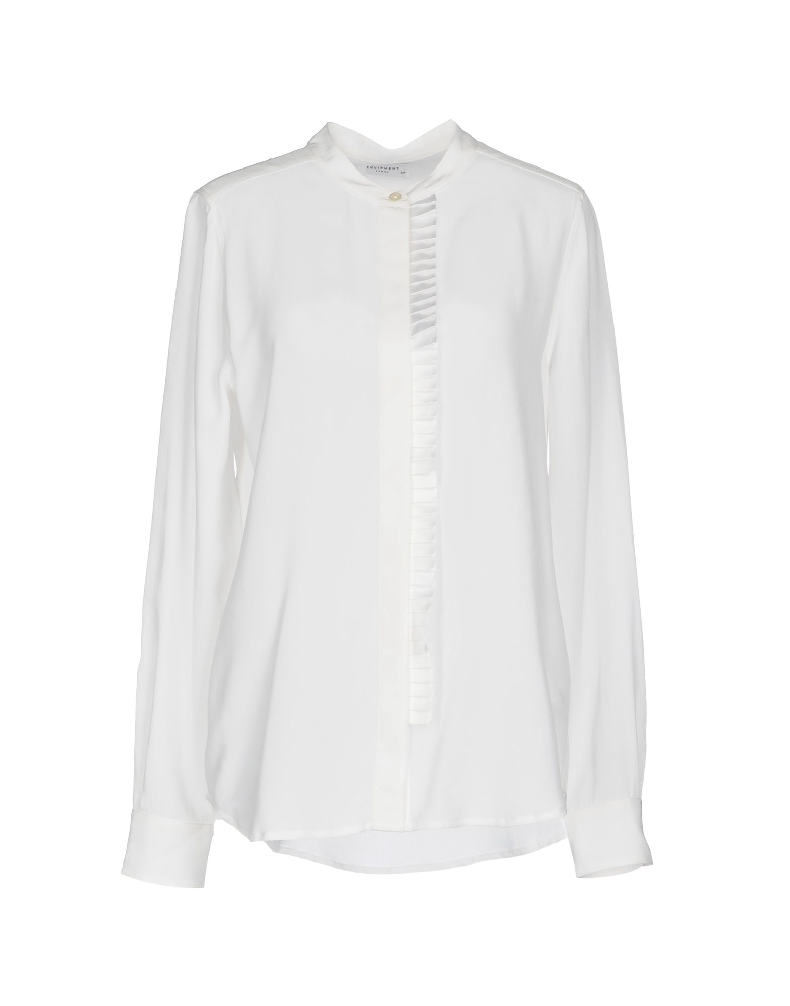《送料無料》EQUIPMENT レディース シャツ ホワイト XL シルク 100%