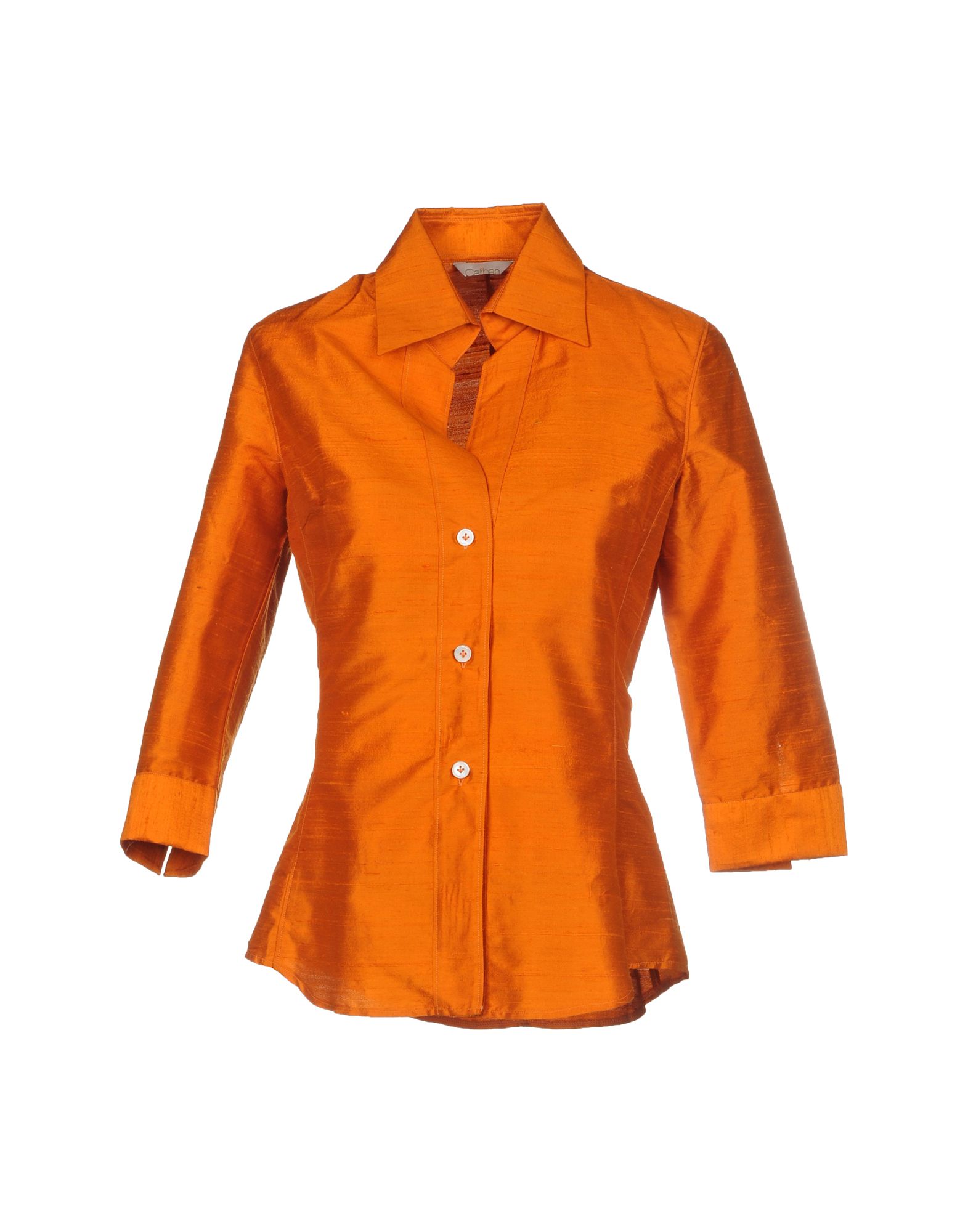 Оранжевая рубашка женская