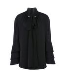 PRABAL GURUNG Damen Bluse Farbe Schwarz Größe 4