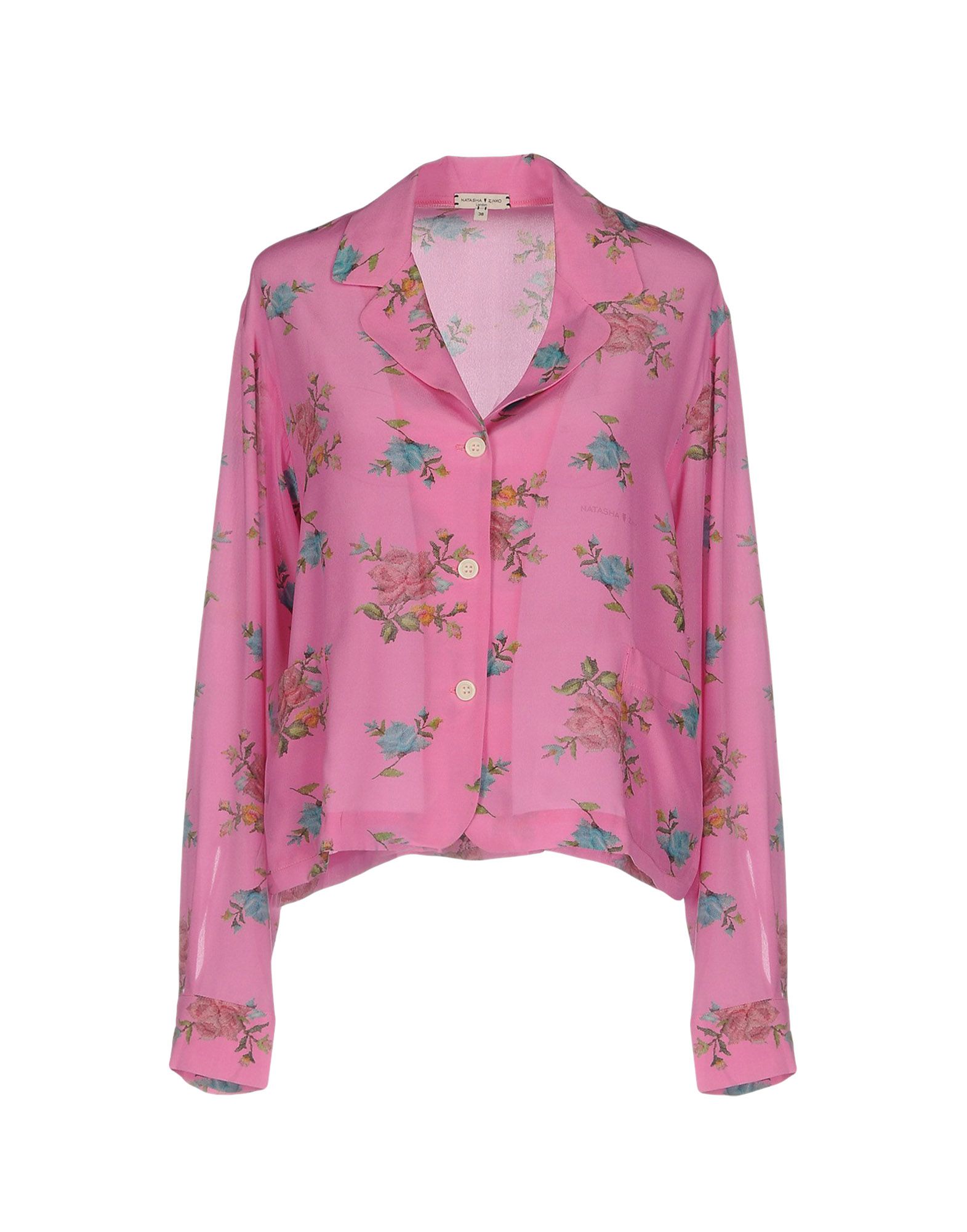 NATASHA ZINKO Floral shirts & blouses,38706375NA 5