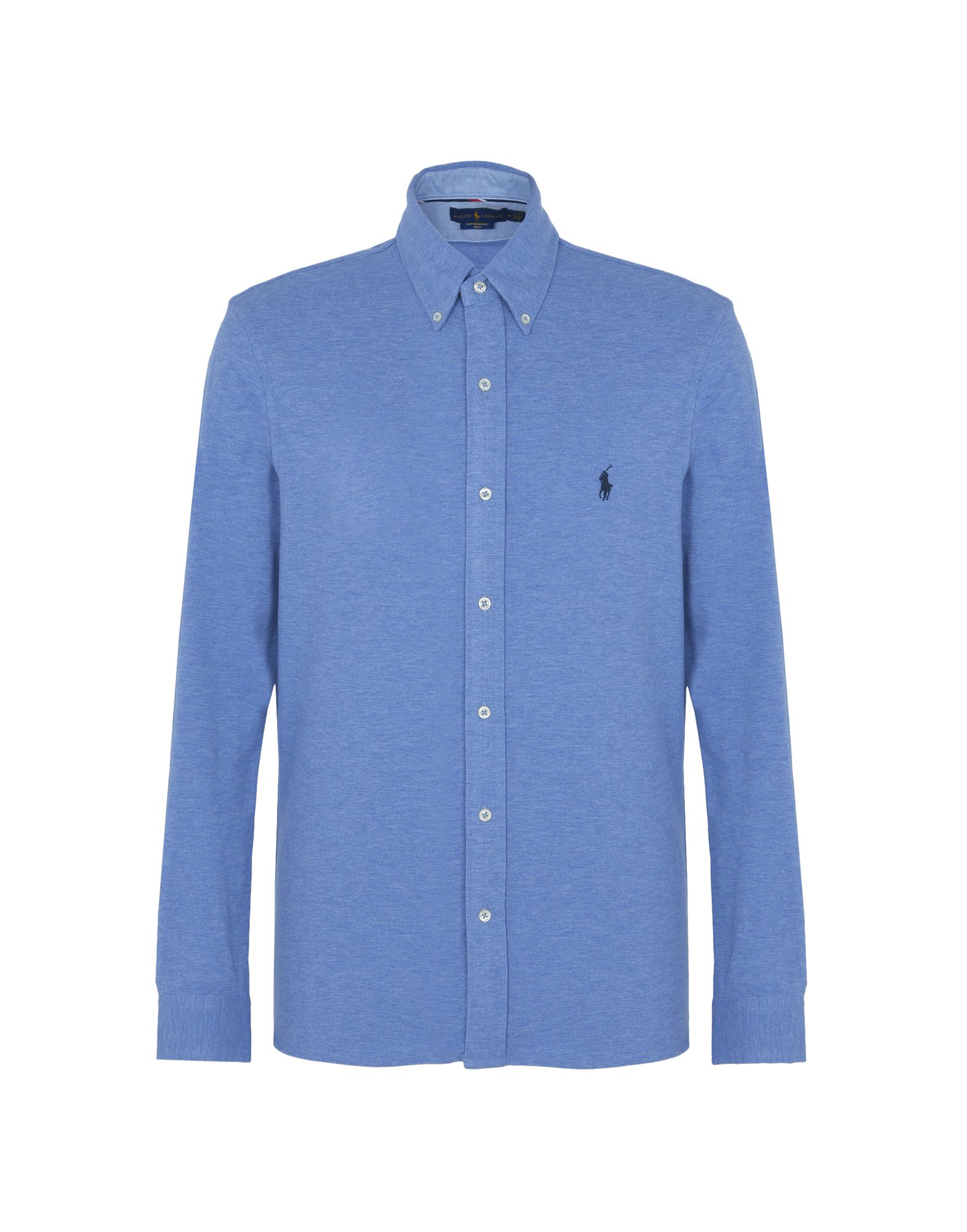 《送料無料》POLO RALPH LAUREN メンズ シャツ アジュールブルー S コットン 100% Custom Fit Knitted Shirt
