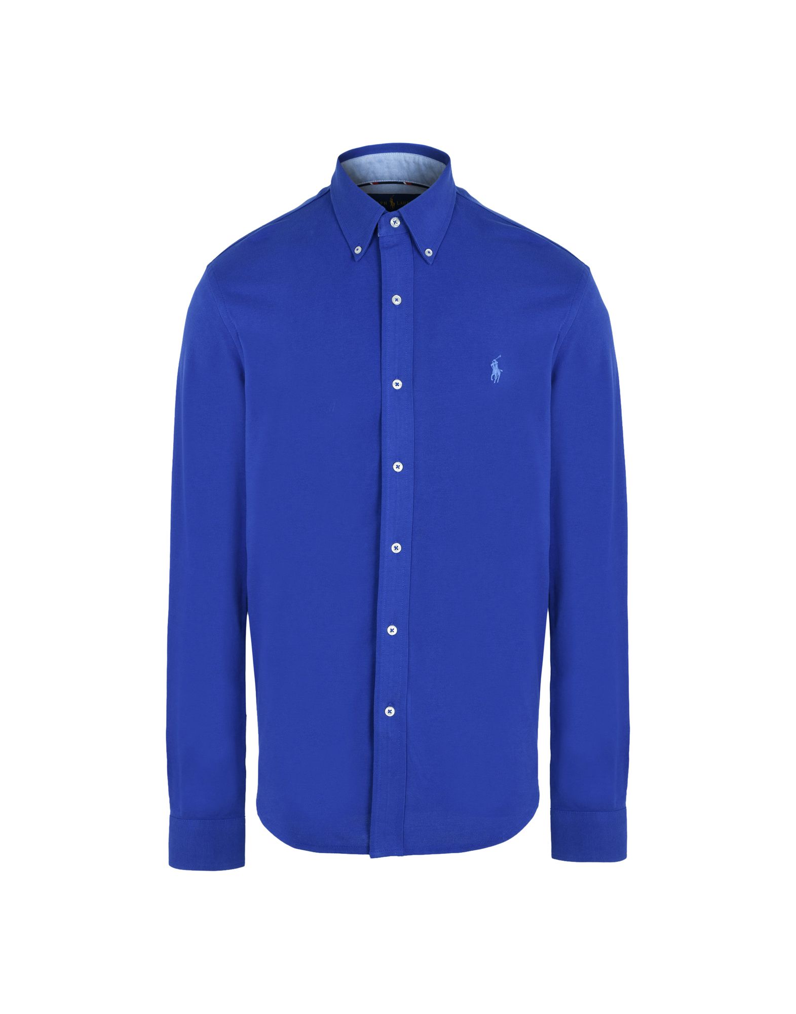 《送料無料》POLO RALPH LAUREN メンズ シャツ ブライトブルー S コットン 100% Custom Fit Knitted Shirt