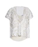 BRUNELLO CUCINELLI Damen Bluse Farbe Elfenbein Gr��e 4