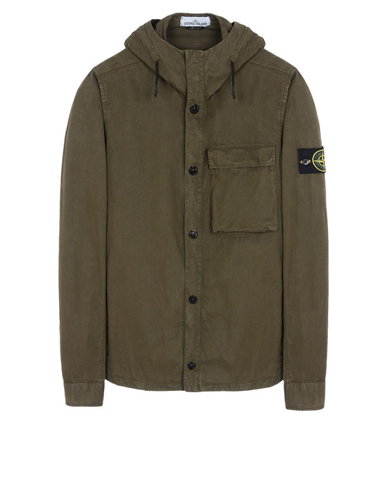 stone island khaki overshirt