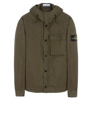 Stone island 2025 hooded overshirt jacket