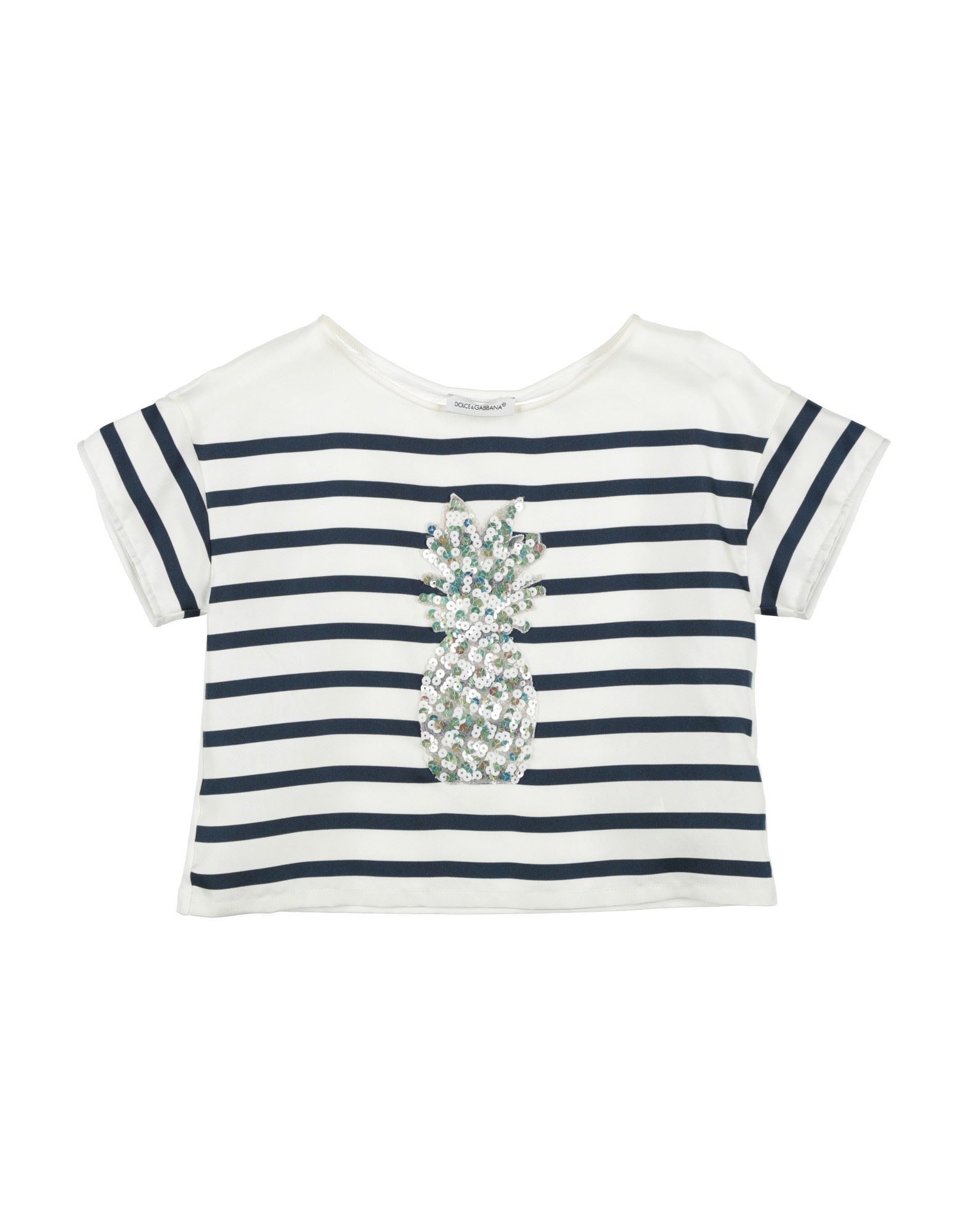 DOLCE & GABBANA DOLCE & GABBANA TODDLER GIRL TOP IVORY SIZE 6 SILK, COTTON,38722677NP 2