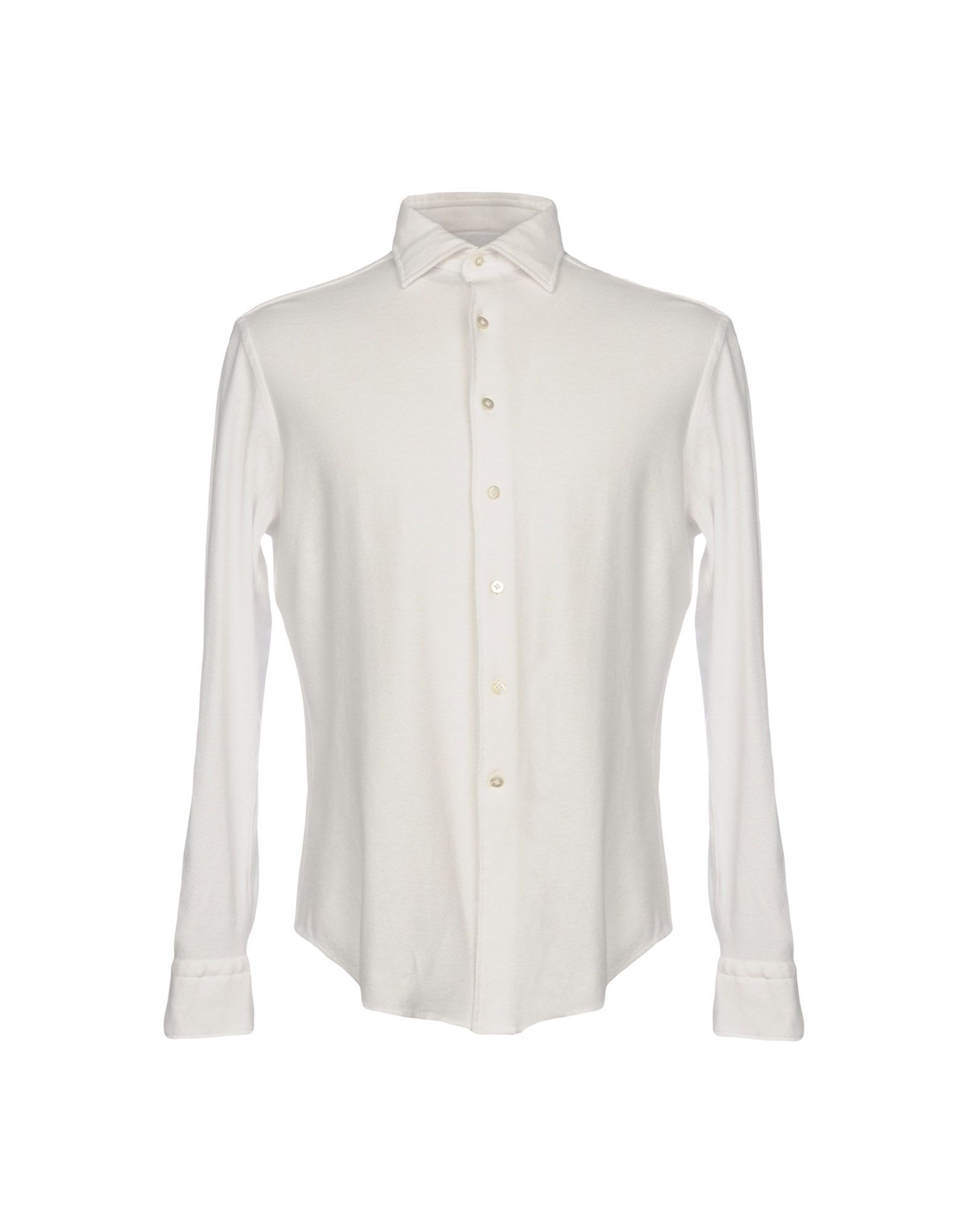 alessandro gherardi 纯色衬衫 in white