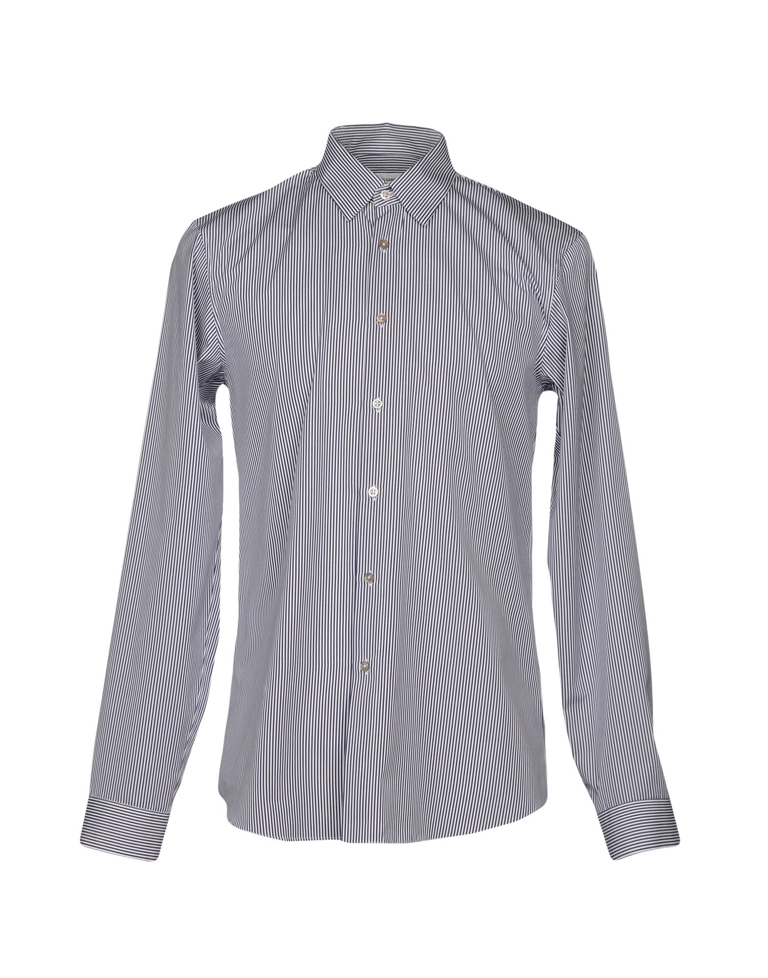 jil sander 条纹衬衫 in dark blue