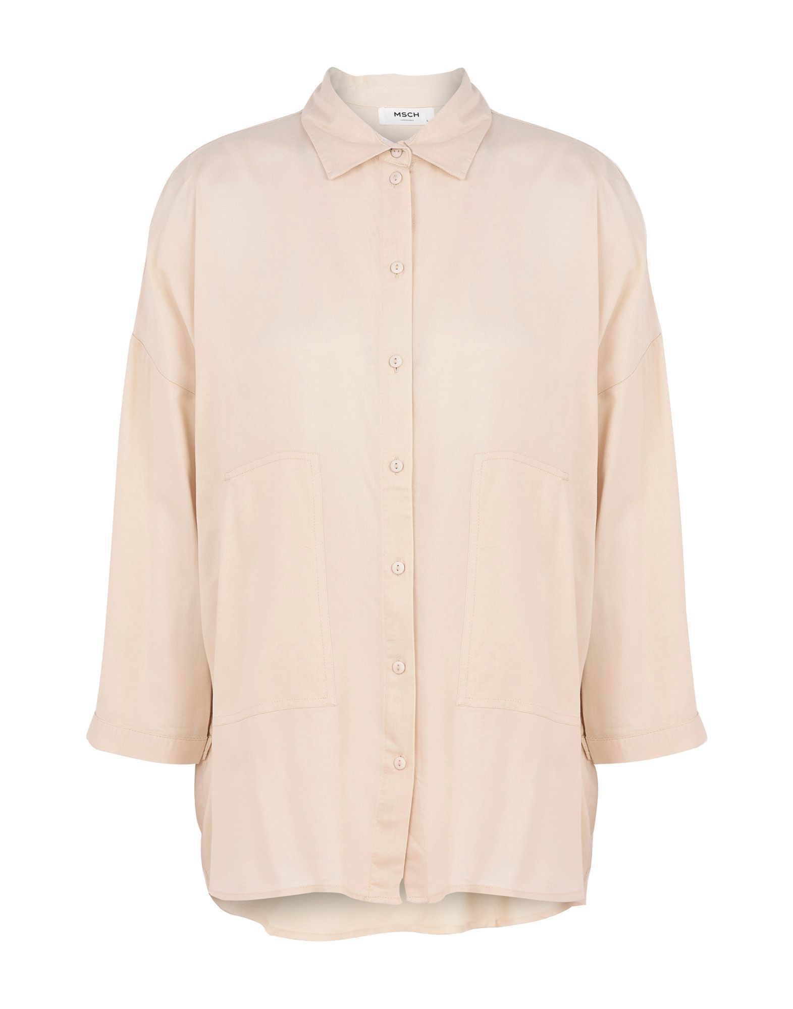 《送料無料》MOSS COPENHAGEN レディース シャツ ベージュ S レーヨン 100% Mujo Lil Shirt
