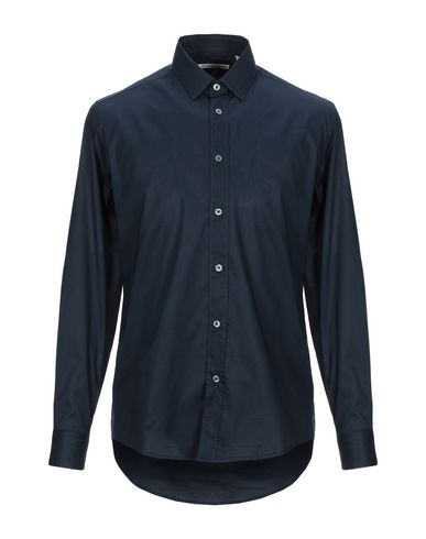 Man Shirt Midnight blue Size 17 ½ Cotton, Elastane