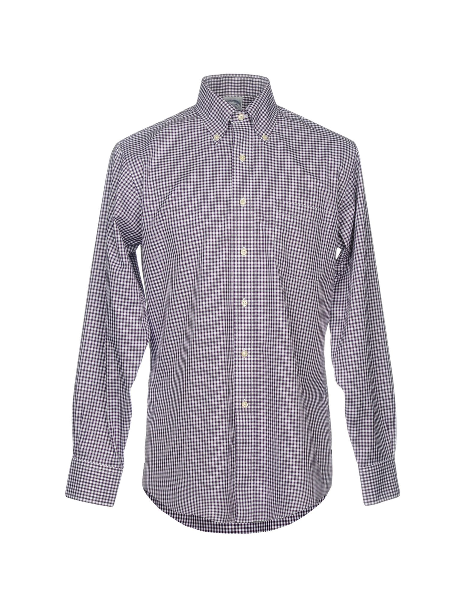 Brooks Brothers Checked Shirt In Purple | ModeSens