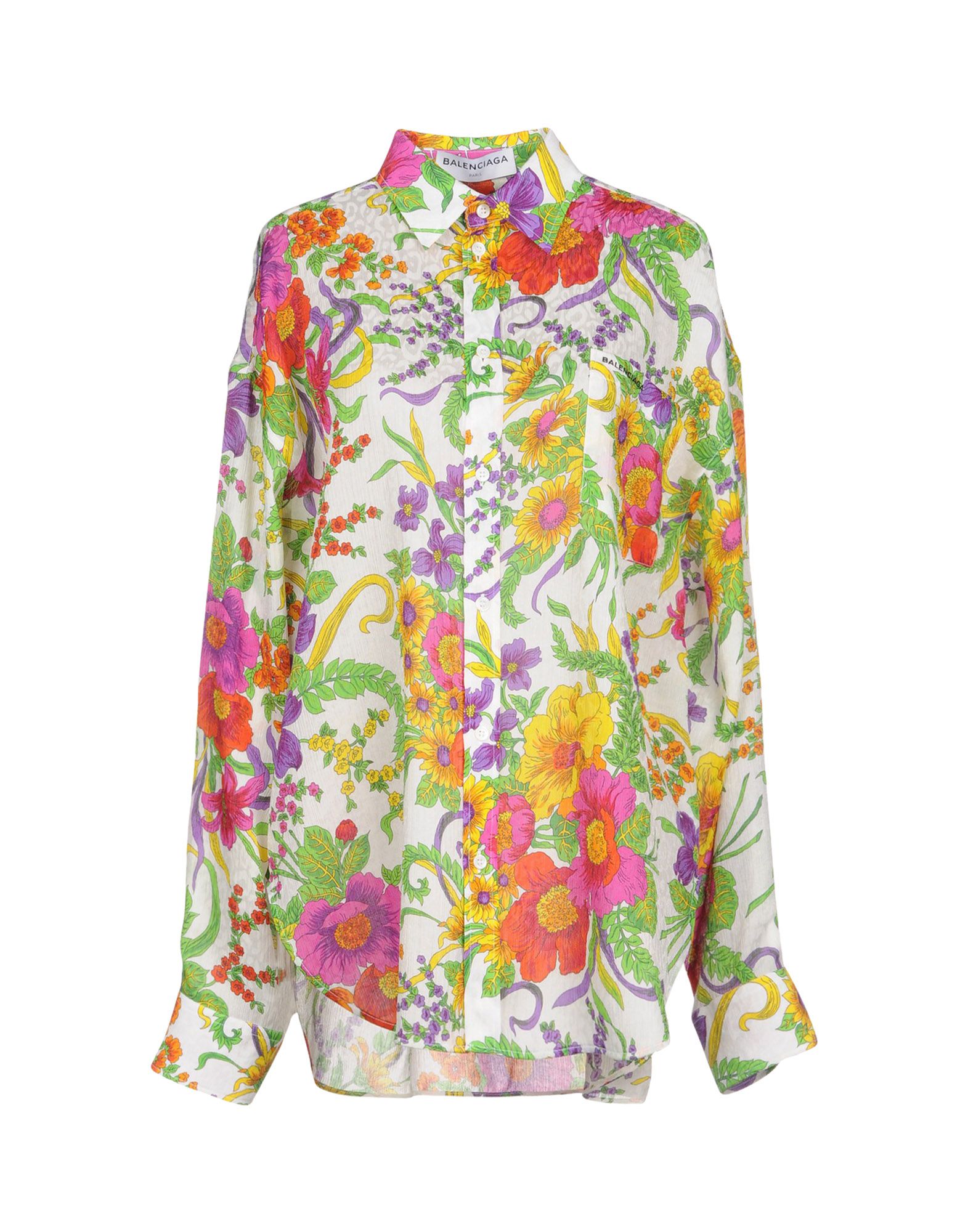 balenciaga floral shirt