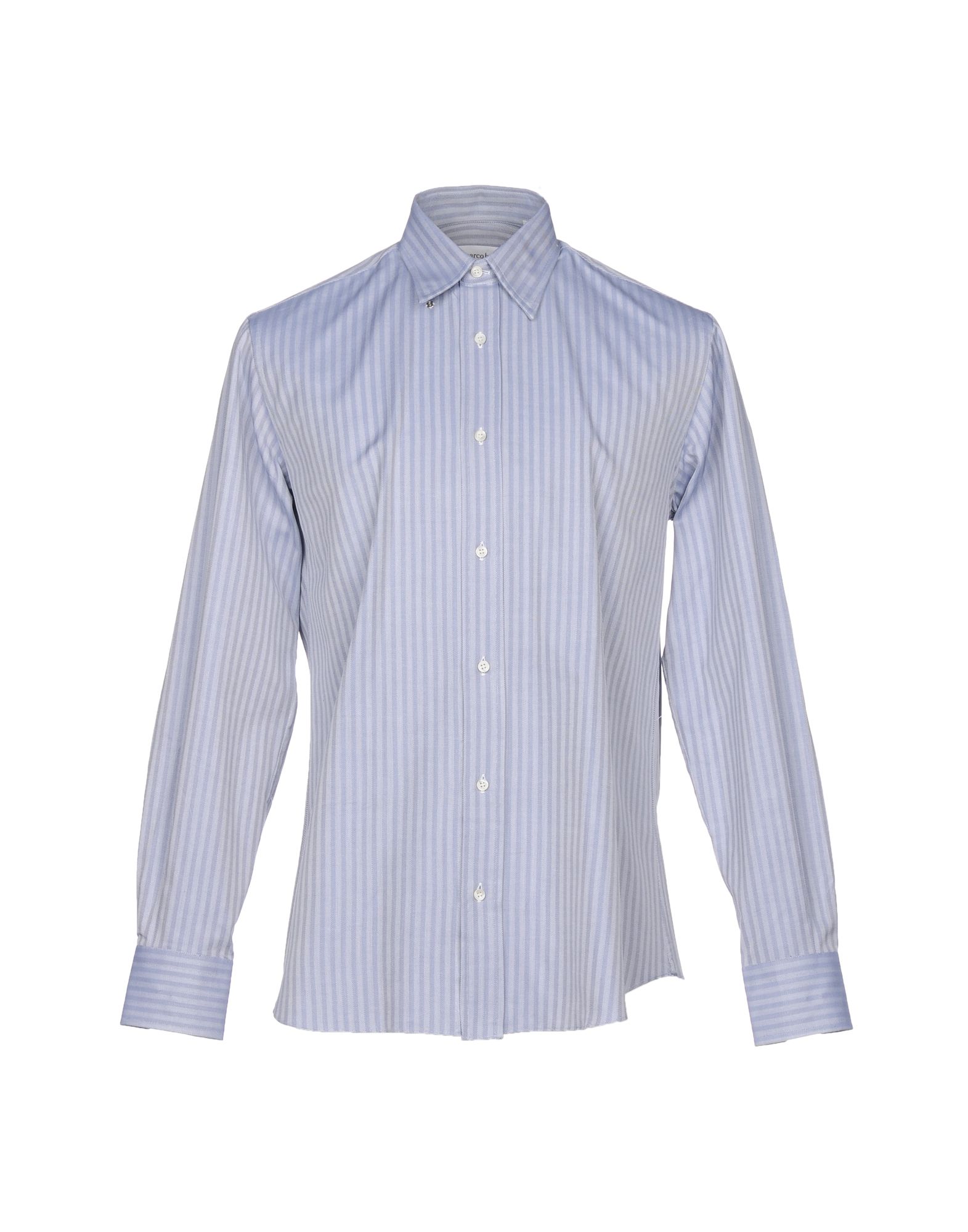 《セール開催中》GIANMARCO BONAGA メンズ シャツ ブルー 39 コットン 100%