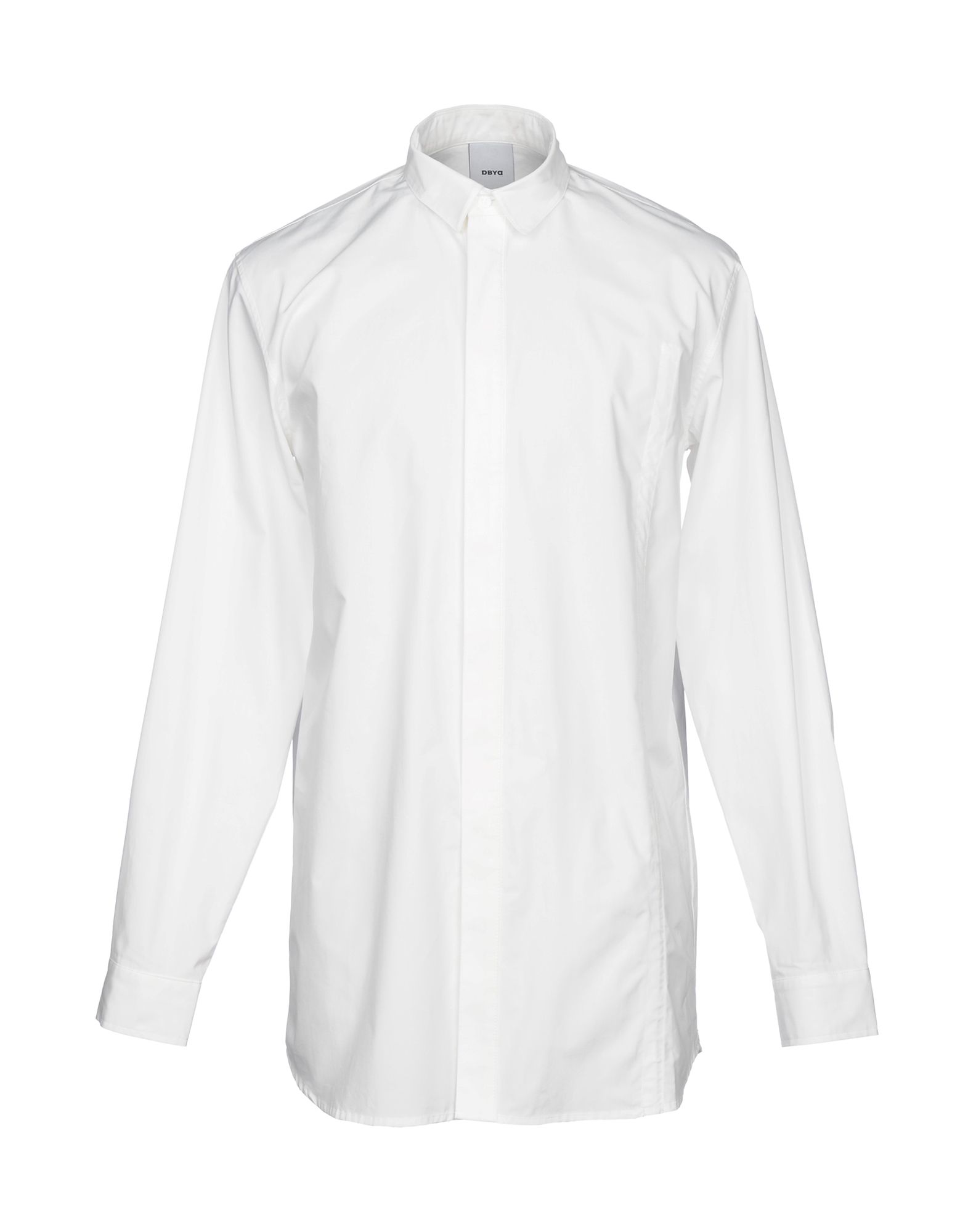 《送料無料》DBYD x YOOX メンズ シャツ ホワイト 46 コットン 100%