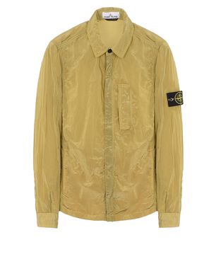 Stone island green nylon metal store overshirt jacket