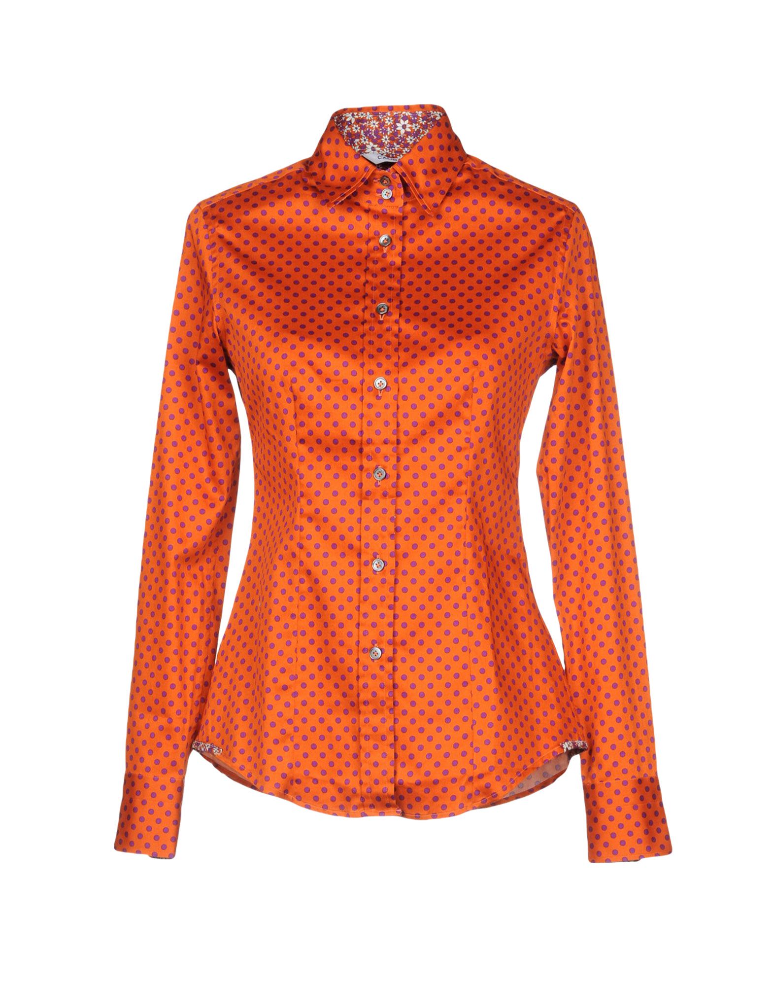 Модные рубахи оранжевые женские