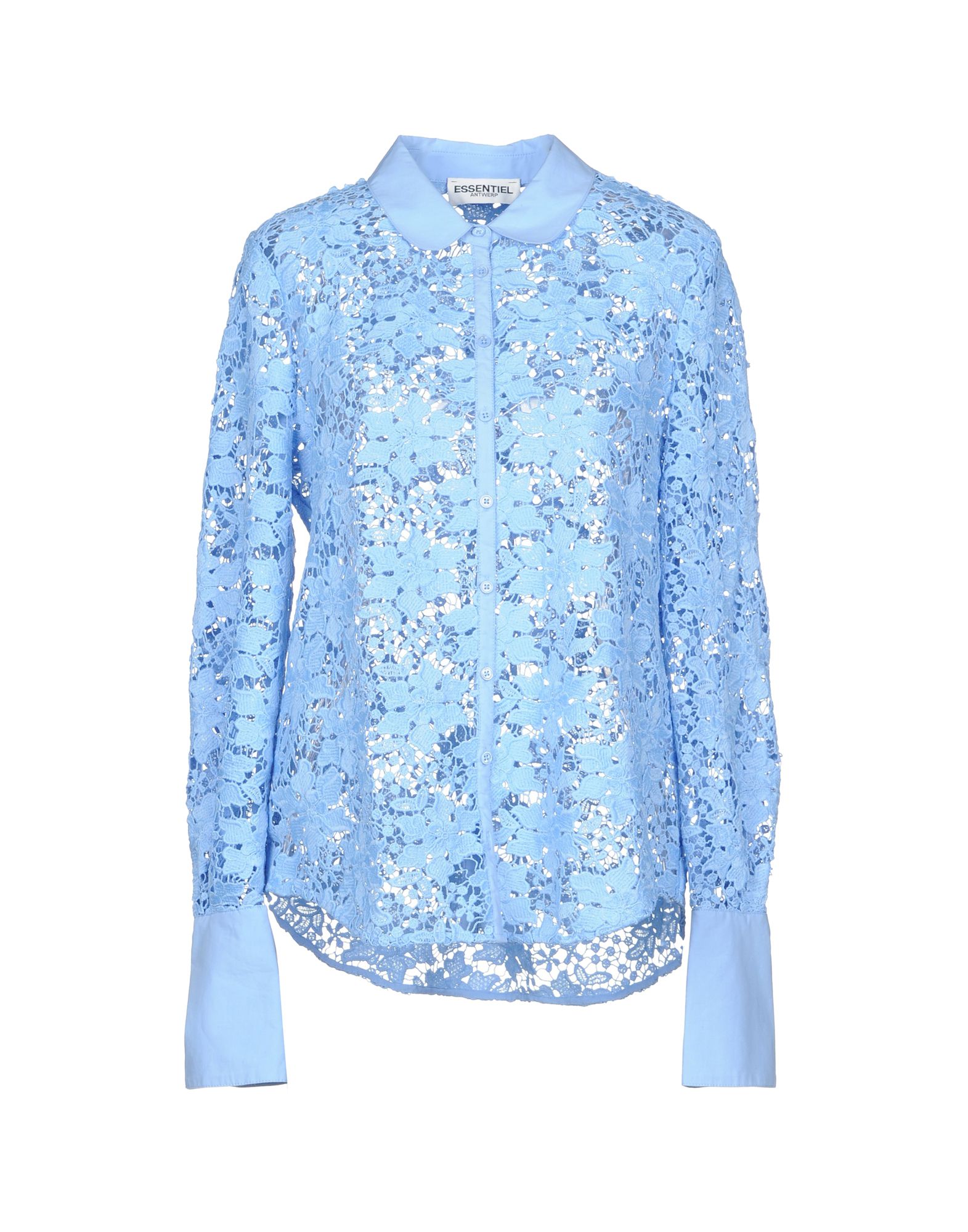 Essentiel Antwerp Lace Shirts & Blouses In Sky Blue | ModeSens