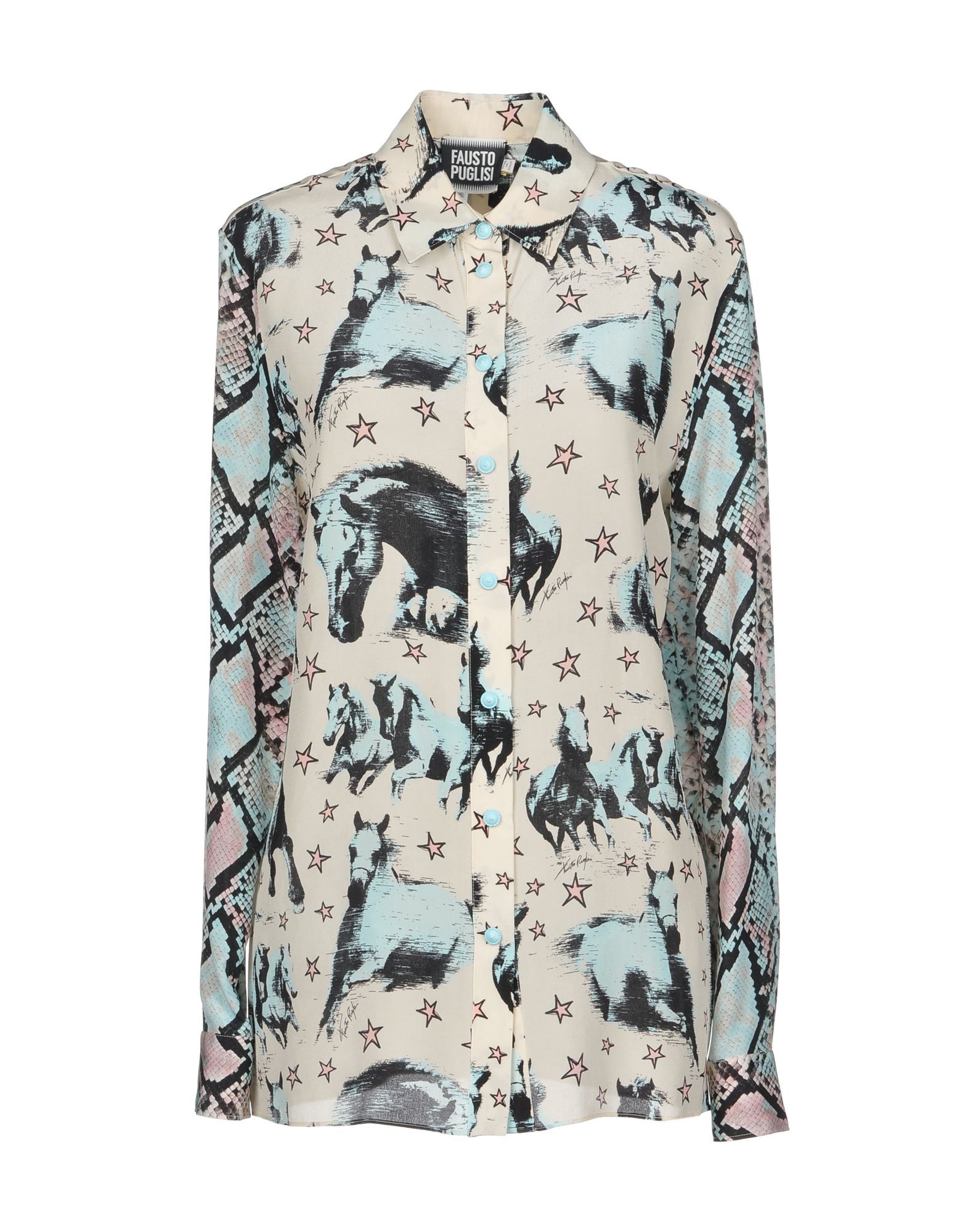 FAUSTO PUGLISI Patterned shirts & blouses,38747261JV 4