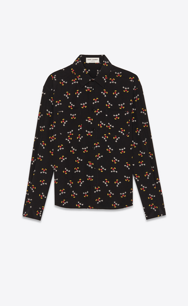 silk shirt with Mickey mouse print