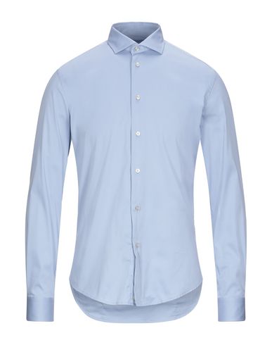 Man Shirt Sky blue Size 17 ½ Cotton, Polyamide, Elastane