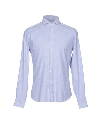 Man Shirt Blue Size 17 Cotton