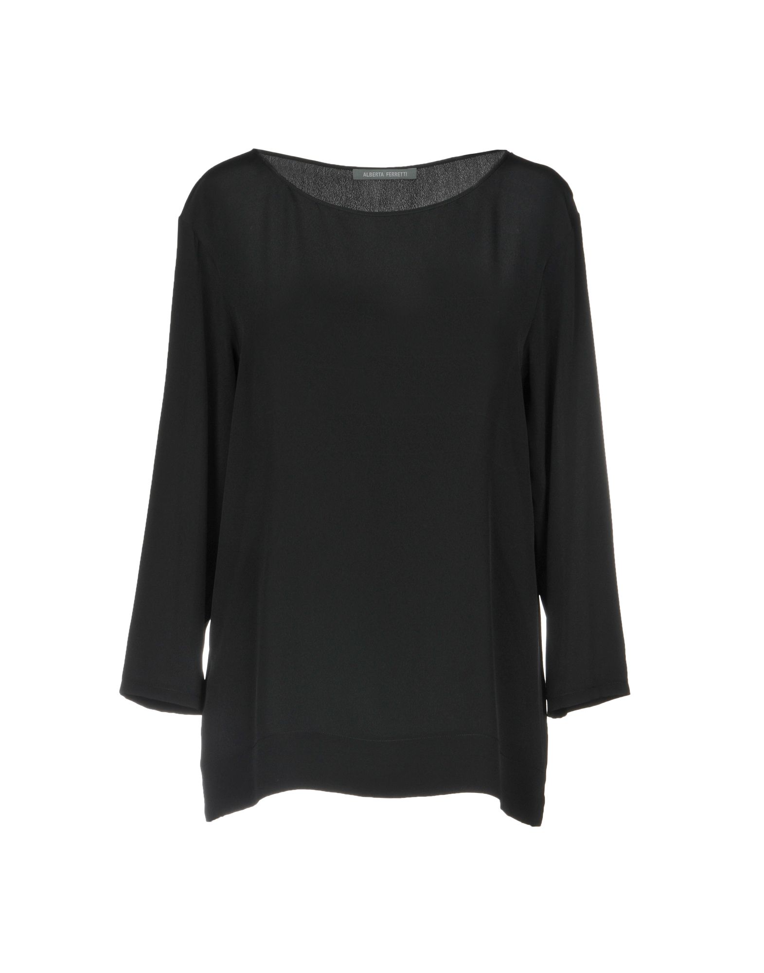 ALBERTA FERRETTI ALBERTA FERRETTI WOMAN TOP BLACK SIZE 6 RAYON, SILK,38760579XO 3