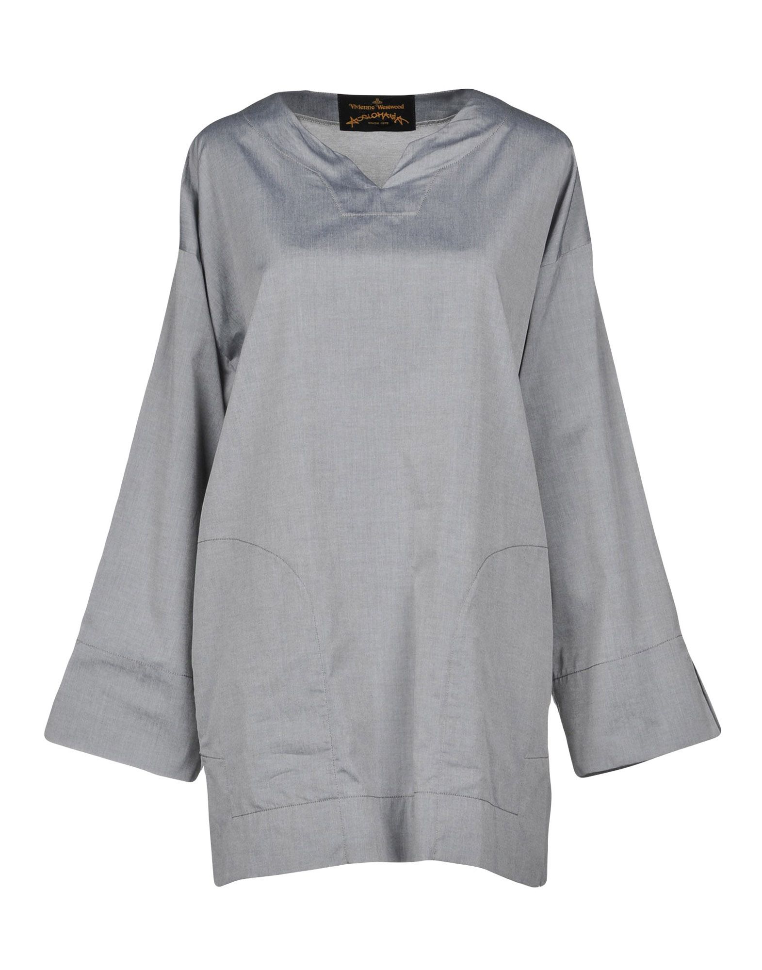 VIVIENNE WESTWOOD ANGLOMANIA VIVIENNE WESTWOOD ANGLOMANIA WOMAN TOP GREY SIZE 4 COTTON,38761321PK 3