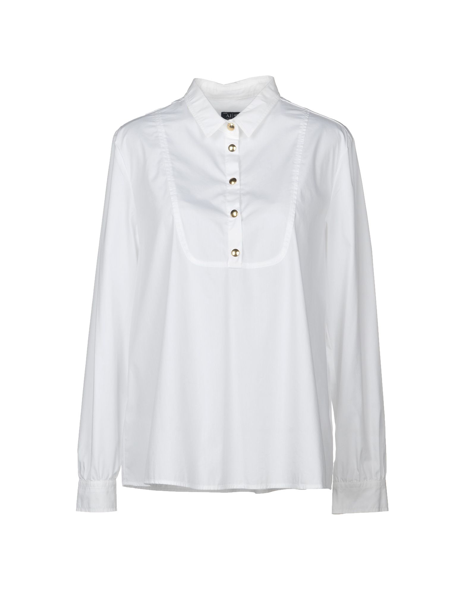 ARMANI JEANS Solid color shirts & blouses,38764596TO 3