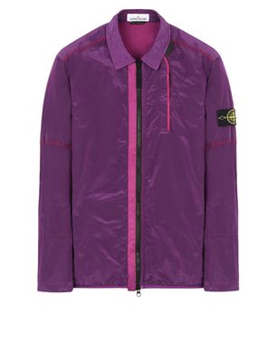 stone island nylon metal overshirt pink