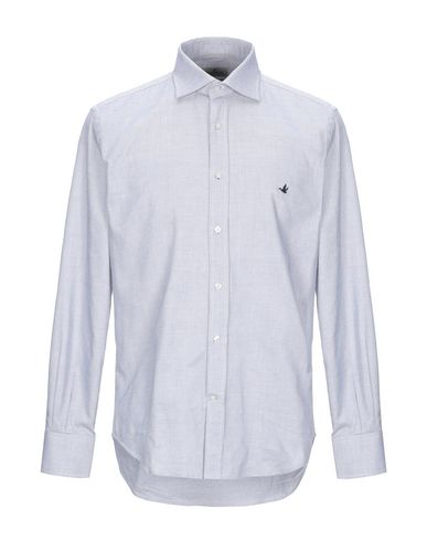Brooksfield Man Shirt Grey Size 16 Cotton