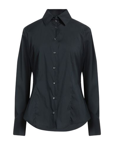 Woman Shirt Black Size 12 Cotton, Polyamide, Elastane
