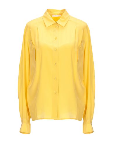 Woman Shirt Yellow Size 4 Silk