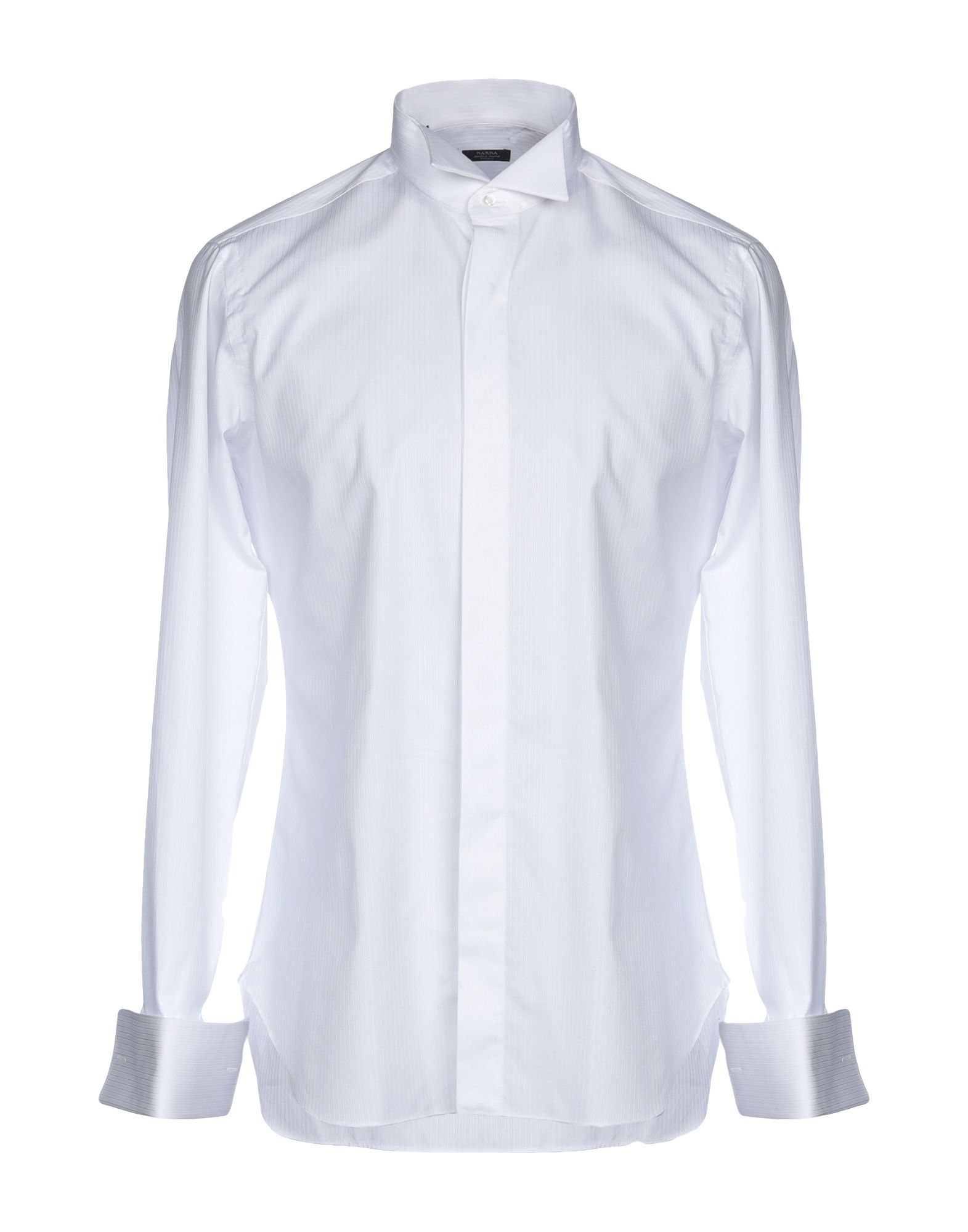 《送料無料》BARBA Napoli メンズ シャツ ホワイト 39 コットン 100%