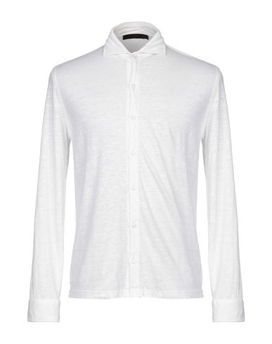 Man Shirt White Size XL Linen, Elastane